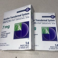 2 Boxes Habitrol Nicotine Transdermal Patch 7MG Step 3 New 28 Patches Exp 2026