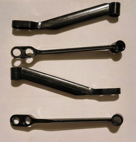 4x Technic Lenkung Querlenker Aufhängung Arm in schwarz - markenlos