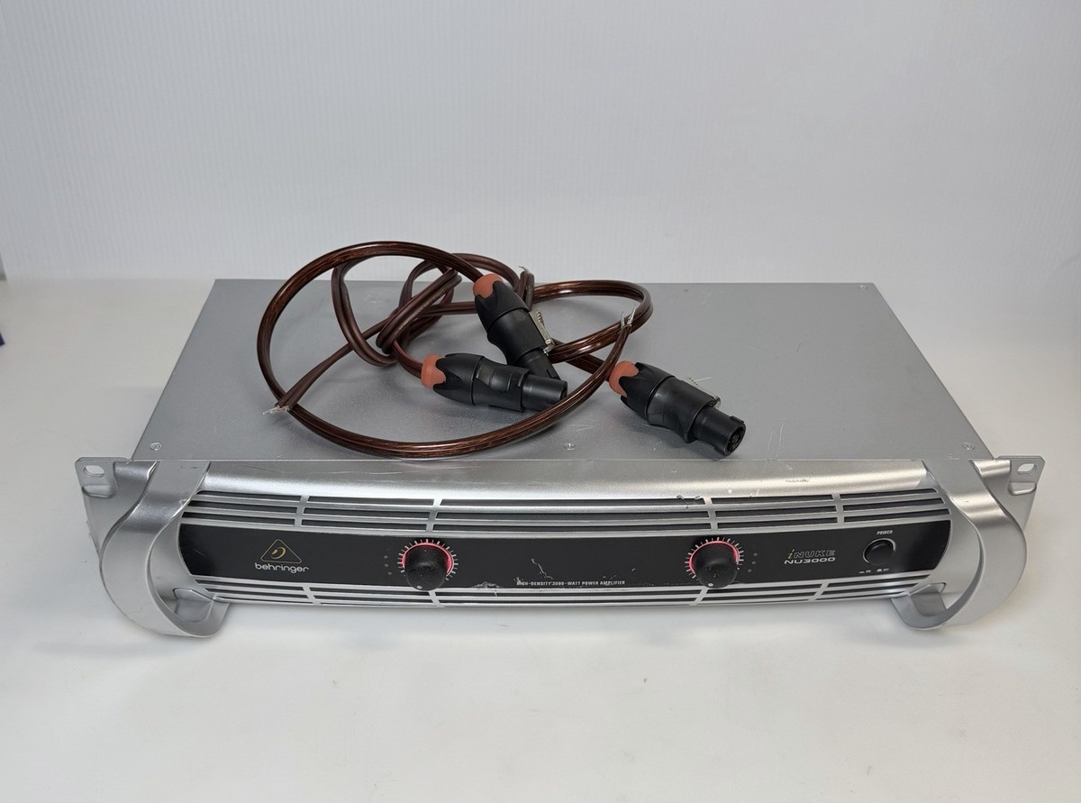 Behringer iNuke NU3000 Power Amplifier – Powers On, No Sound – AS