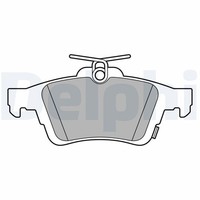 Hinterachse Delphi LP3600 Bremsbelagsatz, Scheibenbremse FüR Ford
