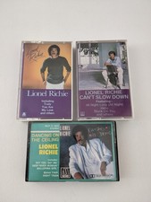 Lionel Richie 3 Cassette Lot - Debut, 'Can't Slow Down', 'Dancing on Ceiling'