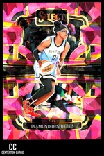2024 Panini Select WNBA #100 Diamond DeShields Prizms Pink Ice Chicago Sky