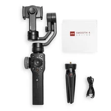 Zhiyun Smooth 4 Gimbal Stabilizer for Smartphone (Excellent) + FREE Tripod
