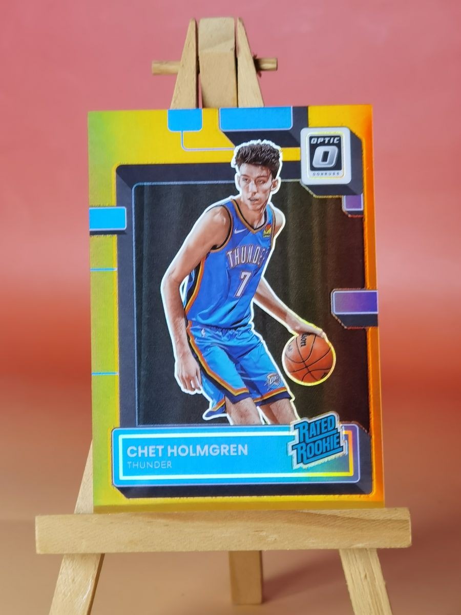 2022-23 Panini Donruss Optic Rated Rookie Chet Holmgren #208 Orange Prizm /199