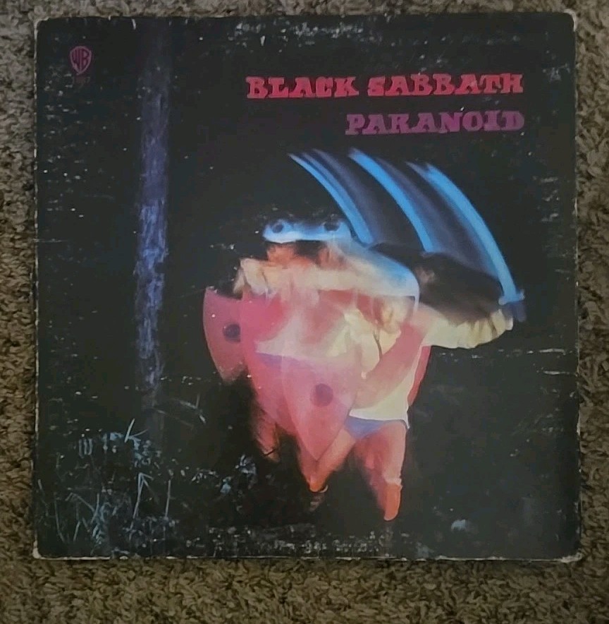 Black Sabbath Paranoid WS -1887 1ST Press Vinyl Record Plays Great