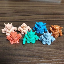 SD Gundam Knight Gundam Figure Lot 7 Pieces Vintage Collectible Toys