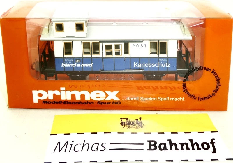 Märklin 4021 Primex Bahnpostwagen blend a med H0 1:87 OVP KB2 å