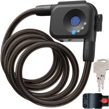 OFASONO  Fingerprint Bicycle Lock with Key Lightweight Anti-Theft and Weather ...