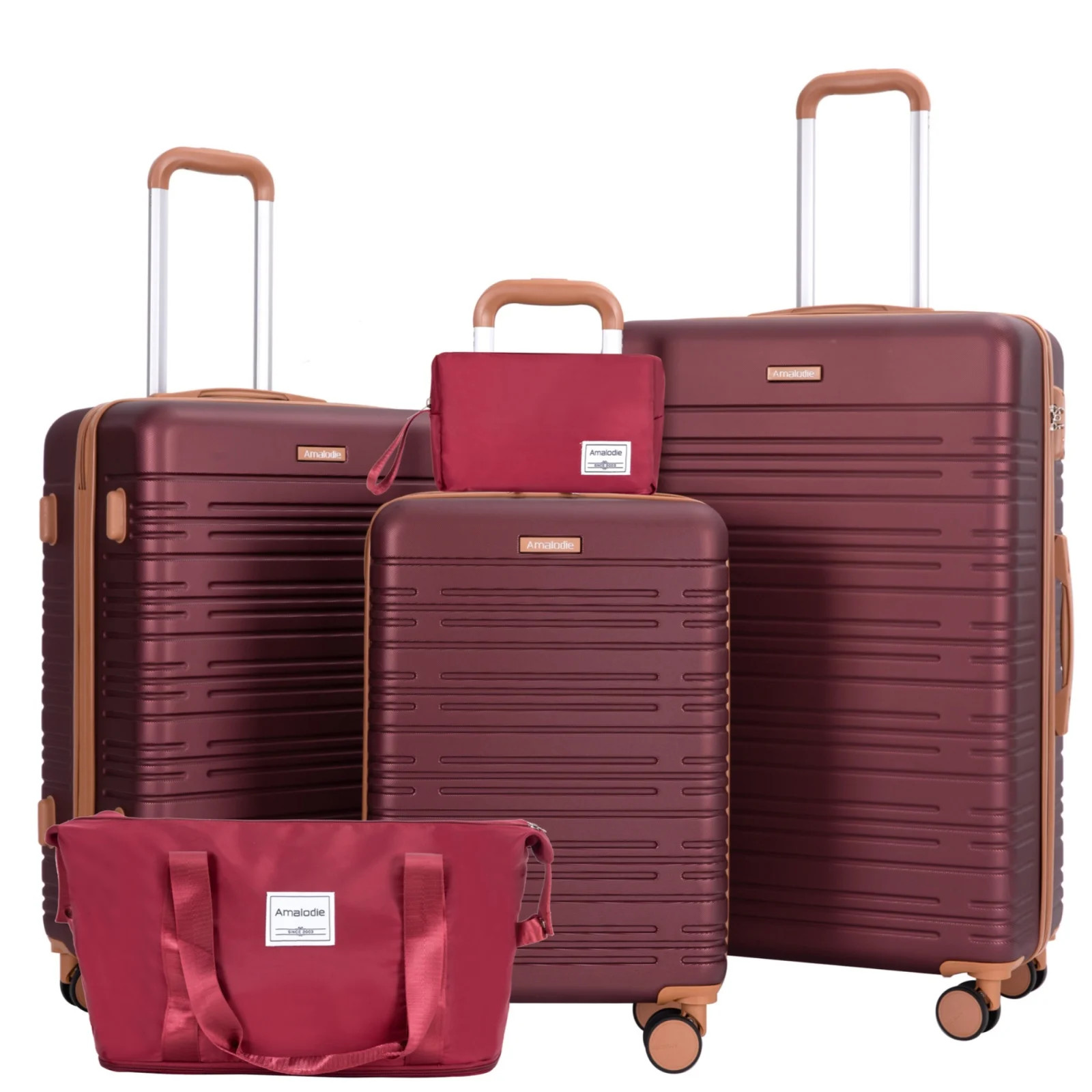 With Double Spinner Wheel,suitcase Abs Hard Case Luggage