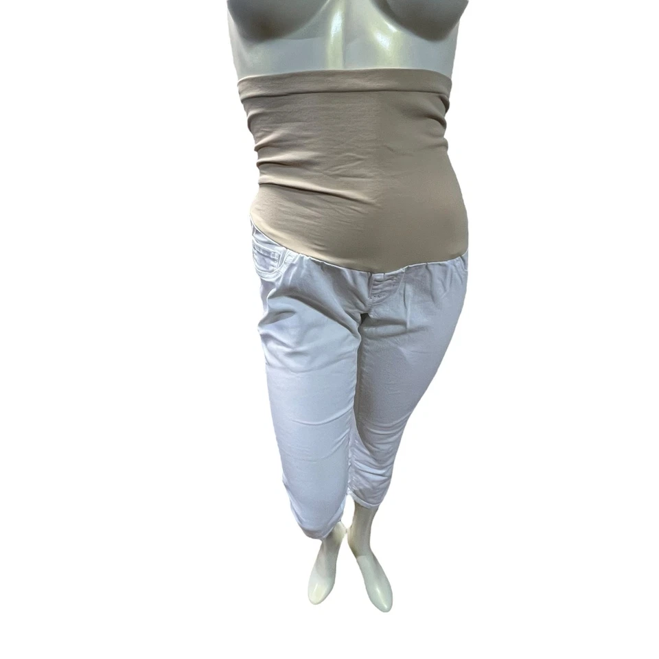 Oh Baby White Maternity Pants – Medium, Great Condition - Image 2 of 4
