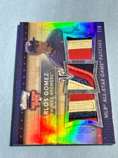 2015 Topps Triple Threads - Carlos Gomez #TTASP-CG All Star Game Paches 7/9