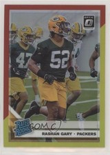 2019 Panini Donruss Optic Rated Rookie Red & Yellow Prizm Rashan Gary #195 2jg