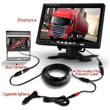 7'' Backup Camera and Monitor Kit System Back Parking Night Vision For Truck RV