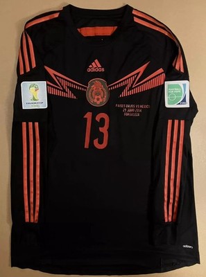 Adidas Mexico 2014 World Cup Player Issue Goalkeeper Soccer Jersey