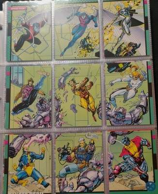 Impel Marvel Universe X-Men 1992 Danger Room Complete 9-card Set!!! Rare   