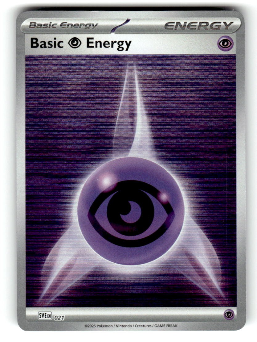Basic Psychic Energy Reverse Holo Pokemon SVE: Scarlet & Violet Energies 021 NM