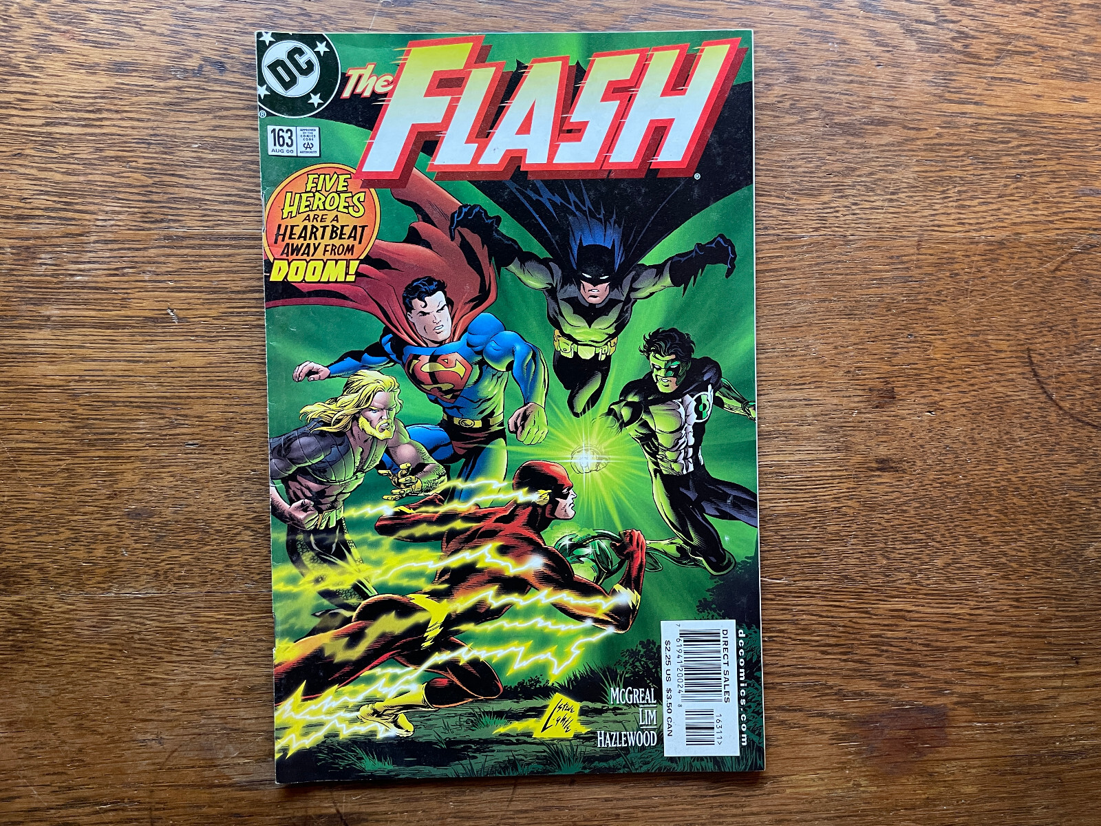 2000 DC COMIC BOOK THE FLASH 163 BATMAN SUPERMAN AQUAMAN GREEN LANTERN ...