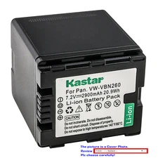 Kastar Replacement Battery Pack for Panasonic VW-VBN130 VBN130 VW-VBN260 VBN260