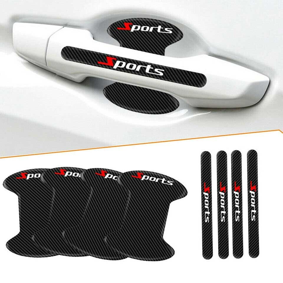 8PCS Car Door Handle Bowl Anti Scratch Sticker Protector Cover Accessories Trims