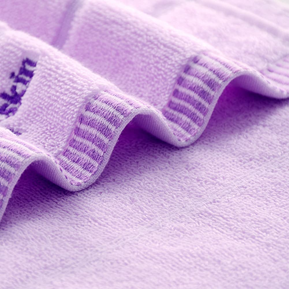 Bath Hand Towel Set of 3 Lavender Floral Pattern 100 Cotton Soft