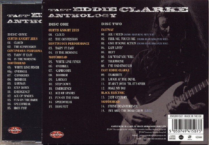 2CD！'FAST' Eddie Clarke Anthology Fast' Eddie Clarke – Anthology – 2 x CD (Compilation), 2007