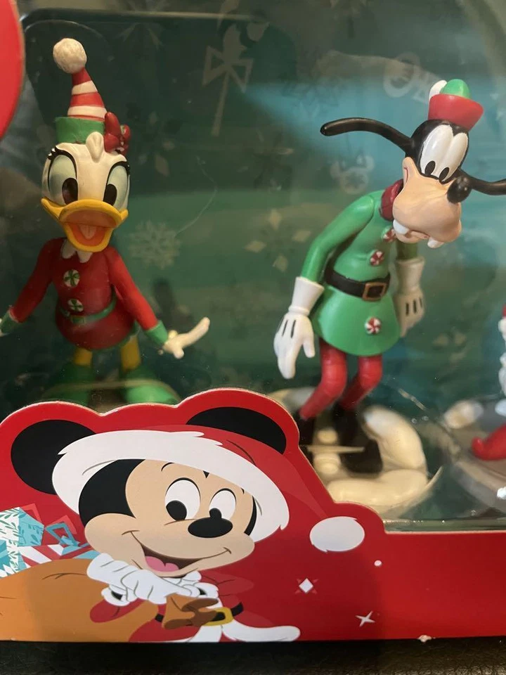 Disney Store Figura Juego Coffret De Figurines Navidad Figura Set Nuevo - Imagen 3 de 4