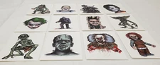 Vending Machine Stickers Terror  Horror Movie Cards Decal Tattoo Comic Series 1