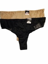 INC International Concept Womens Plus Size 1X Thongs Panties Pack of 2