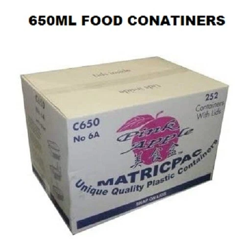 50xPlastic Food Storage Containers Tub Clear With Lid Microwave Safe PINK APPLE
Opens in a new windo