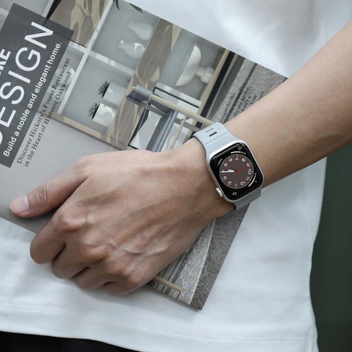 For iWatch Band Series 10 9 8 7 6 5 4 3 SE Ultra Magnetic Silicone Wrist Strap - Photo 47 sur 47
