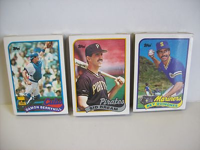 1988 Topps Cello Packs -(3) Bream,Quinones, Barryhill ROOKIE cards showing.