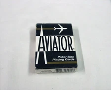 Gently Used Aviator Blue Poker 914 Poker Size Playing Cards