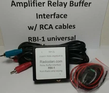 Amplifier keying relay buffer radio interface RBI-1A switching w/ RCA Cables