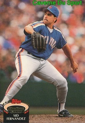 655 SID FERNANDEZ NEW YORK METS TOPPS BASEBALL CARD STADIUM CLUB 1992 - Photo 1/2