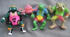 VINTAGE 1989-1991 TMNT TEENAGE MUTANT NINJA TURTLES ACTION FIGURE LOT (4)