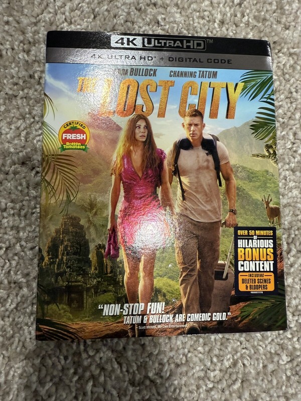 The Lost City 4K Ultra HD W/SLEEVE "LIKE NEW" NO Digital Code