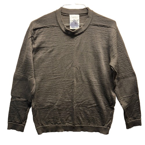 Men’s SNS Herning Danish Army Green Virgin Wool Crew Neck Sweater XL