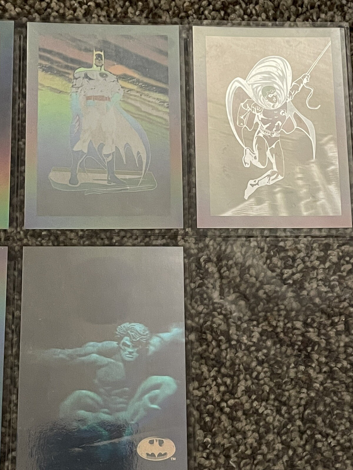 1991 Batman, Robin, Joker, Bat Signal DC Hologram Cards plus Bonus  Nightwing | eBay