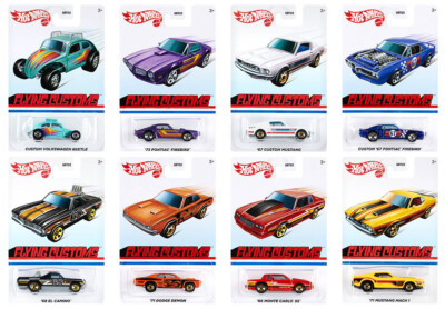 Flying Customs Series 8 Modelle Pontiac Mustang VW 1:64 Hot Wheels GRT22 - 979A