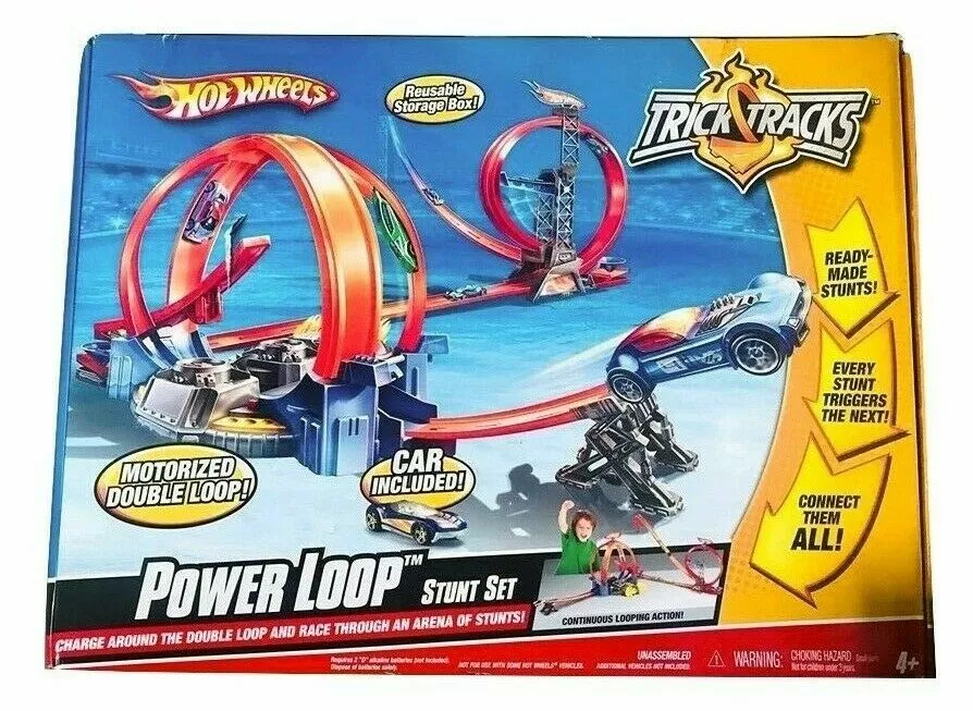 Hot Wheels Electronic Trick Tracks Power Loop Stunt Set Factory