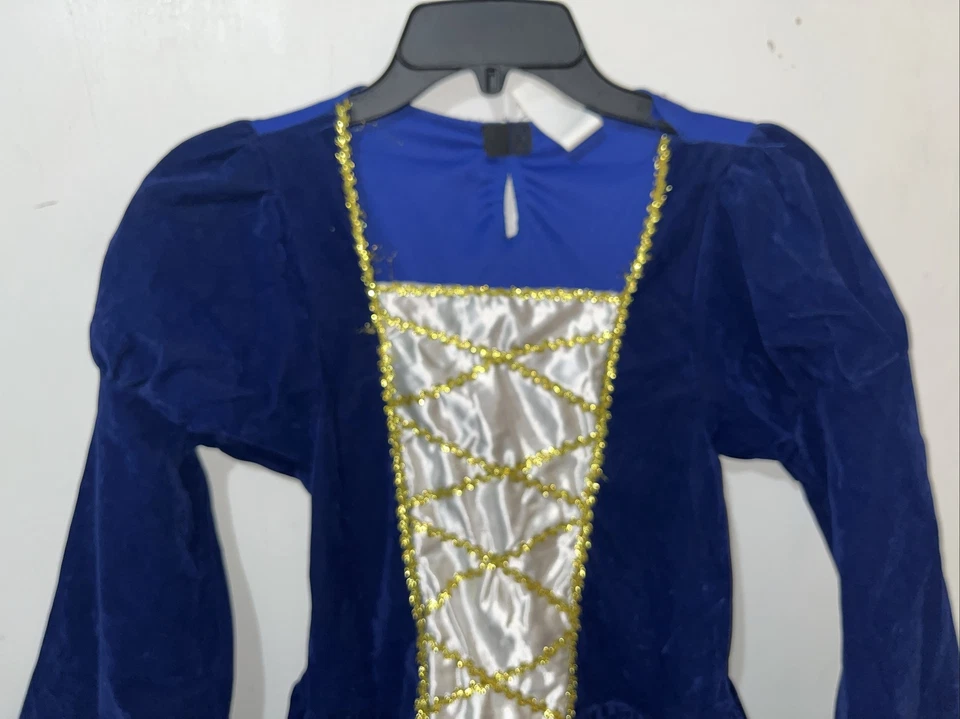 Vestido Disfraz Smiffys Niñas 10-12 Años Azul Elegante Vestido Tudor Princesa Niña Foto 2 de 4