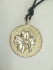 Pendant With Four Leaf Clover In SILVER 925 - Lucky Charm With Necklace