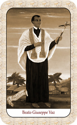 SANTINO HOLY CARD BLESSED GIUSEPPE VAZ cuttlefish