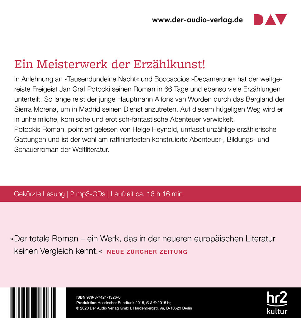 Thumbnail - Die Handschriften Von Saragossa Oder Die Abenteuer In Der Sierra