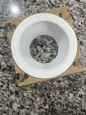 6” Inch Recessed Can Light White Baffle Trim 24 Pack