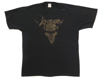Venom Vintage T Shirt 1982 Black Metal Tour LP Cover Logo Thrash