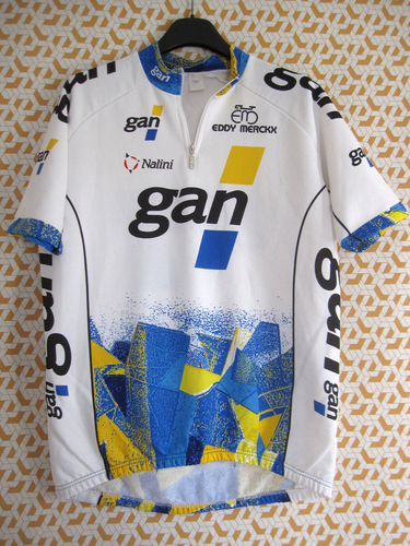 MAILLOT CYCLISTE CASTORAMA vintage Nalini shirt jersey FIGNON RIIS Tour 1990 L EUR 44,90 - FR