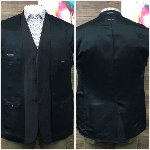 NAUTICA Mens Blazer Sport Coat Casual Suit Jacket Size 42R Wool Classic - Picture 12 of 12