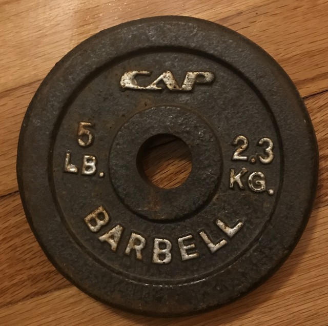 CAP Barbell Standard Weight Plate 1in 5lb Black for sale online eBay