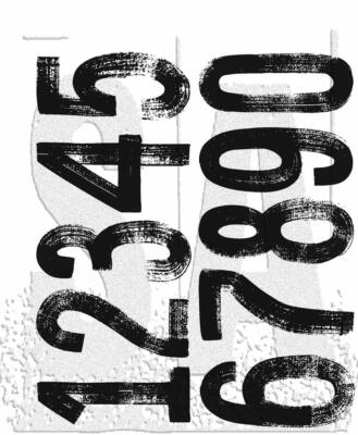 Tim Holtz Cling Stamps 7''X8.5''-Paint By Number